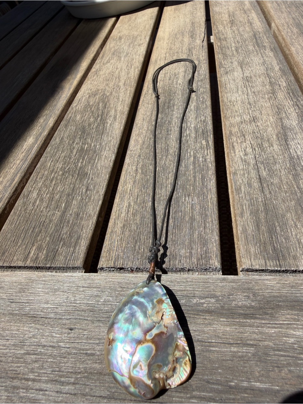 Abalone shell necklace